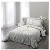 Coton d'intérieur Parure 3 p. 240x220 cm imprime 57 fils allover disco Jaune/Gris