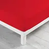 EMINZA Drap housse (180 cm) Uni Coquelicot