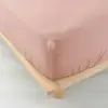 Drap Housse Double Gaze De Coton Vieux Rose 160x200 Cm
