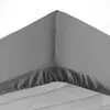Douceur d'Intérieur Drap housse 160x200 cm - Bonnet 30 cm - 100% coton - Anthracite