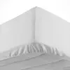 douceur d'intérieur, Drap Housse (160 x 200 cm) Lina Blanc, 100% Coton