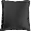 douceur d'intérieur, Taie d'Oreiller (63 x 63 cm) Lina Noir, 100% Coton