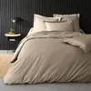 DOUCEUR D'INTÉRIEUR Housse de couette en percale de coton uni (260x240 cm - Sable)