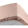 Douceur d'Intérieur Drap housse 140x190 cm - Percale 100% coton - Bonnet 30 cm Nude