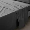 DOUCEUR D'INTÉRIEUR Drap plat 2 pers. 240 x 300 cm percale de coton 78 fils Acier