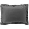 Douceur d'Intérieur Taie d'oreiller rectangle 50x70 cm - Percale 100% coton Anthracite