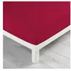 Douceur d'Intérieur Drap housse Biolina en coton biologique bordeaux bonnet 30 cm 180x200