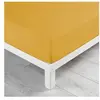 Douceur d'Intérieur Drap housse Biolina en coton biologique ocre bonnet 30 cm 90x190