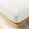 Douceur d'intérieur - Drap housse 100% Coton Bio Biolina blanc 140x190 cm