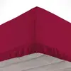 Douceur d'Intérieur Drap housse Biolina en coton biologique bordeaux bonnet 30 cm 160x200