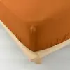 Drap housse - Douceur dIntérieur - Gaze de coton - 200x160cm - marron