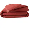 Douceur d'intérieur - Housse de Couette Percaline Terracotta, Percale ...