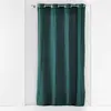 Douceur d'Intérieur Homemaison - Rideau à oeillets 140 x 240 cm Coton lavé Linette Pétrole