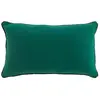 Douceur d'Intérieur Coussin déhoussable en coton uni Linette - Vert - 30 x 50 cm
