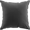 Douceur d'Intérieur Coussin avec surjet en coton recyclé (50x50 cm - Gris anthracite)