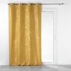 Douceur d'Intérieur Rideau à oeillets 140 x 260 cm Imprimé métalillisé Belflor Jaune/Or