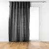 Douceur d'Intérieur Rideau voilage surfilé passants cachés (140x240 cm - Gris anthracite)