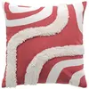 Housse de coussin 40 x 40 cm   Coton imprimé tufté Mirade Terracotta