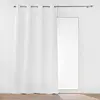 Douceur d'Intérieur Rideau tamisant 135 x 260 cm isolant thermique Micropolar Blanc