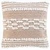 Douceur d'Intérieur Coussin Déco "blanca" 40x40cm Naturel & Blanc - Paris Prix Beige