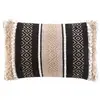 Douceur d'Intérieur Coussin Déco "mirage" 30x50cm Naturel & Noir - Paris Prix Beige