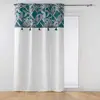 Rideau Isibelle Pompons Douceur d'intérieur - Taille 140 x 240 - Bleu