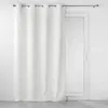 Douceur d'Intérieur Rideau tamisant à oeillets 140 x 260 cm velours reflief Velouriane Blanc