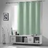 Rideau Occultant À  illets 140 X 180 Cm   Uni Sauge   Petite Hauteur  