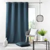 Douceur d'Intérieur Rideau grande hauteur 140 x 280 cm polyester uni Essentiel Marine