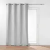 Douceur d'Intérieur Rideau à oeillets avec doublure amovible Gris clair 140x260 cm