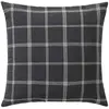 Coussin déhoussable tissu tissé anthracite 45x45 cm