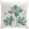 GENERIQUE Coussin Déco Imprimé Palmiflore 45x45cm Vert