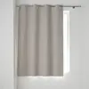 Douceur d'Intérieur Rideau a oeillets 135 x 180 cm 100% occultant/chambray uni Occultiss Beige