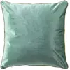 douceur d'intérieur, Coussin Déhoussable (45 x 45 cm) Noria Pétrole, Velours Uni