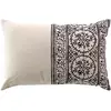 Coussin déhoussable 40 x 60 cm poly-coton Isalina Noir