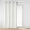 Douceur D'Intérieur - Rideau Tamisant En Velours Uni Blanc 135x260 Cm