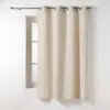 Douceur d'Intérieur Rideau petite hauteur 135 x 180 cm coton/polyester recyclé Twily Beige