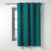 Douceur d'Intérieur Rideau petite hauteur 135 x 180 cm coton/polyester recyclé Twily Emeraude