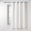 Douceur d'Intérieur Rideau petite hauteur 135 x 180 cm coton/polyester recyclé Twily Blanc
