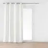 Rideau à Oillets en Velours "Mika" 140x260cm Blanc