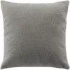 Coussin Déco Bouclette "Wooly" 45x45cm Gris
