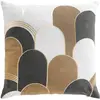 Douceur D'Intérieur - Coussin Décoratif Avec Motif Doré, 45 X 45 Cm