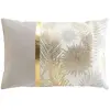 Coussin dehoussable 40 x 60 cm coton/polyester imp. metal. melisse