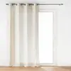 DOUCEUR D'INTÉRIEUR Rideau a oeillets 140 x 240 cm polyester/lin uni Pauline Sans
