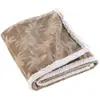Douceur d'Intérieur Plaid motif palmier 125x150cm - 125x150cm - Taupe