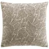 Housse De Coussin Jacquard "vivo" 40x40cm Taupe