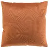 Housse de Coussin en Velours "Circles" 40x40cm Terracotta
