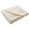 Plaid bouclette unie Wooly Naturel 180x220 - Douceur Dintérieur
