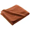 Plaid bouclette unie Wooly terracotta 180x220