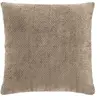 Douceur d'intérieur - Coussin Déhoussable (45 x 45 cm) Leo Sable, Velo...